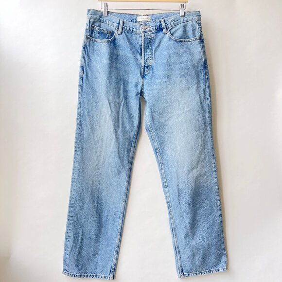 FRAME The Straight Jean in Jefferson – Men’s Size 34 – Light Blue Wash N63 - Picture 2 of 9